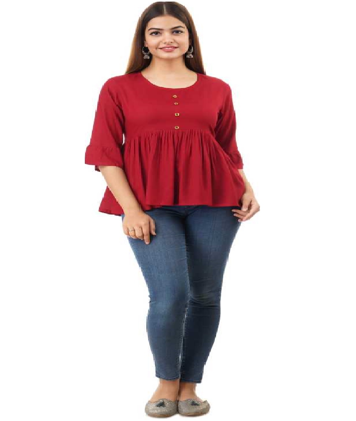 *Sleeve Red Top