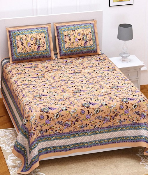 Fine cotton double Bedsheet