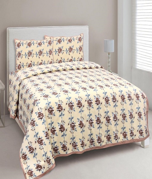 Fine Cotton double Bed sheet