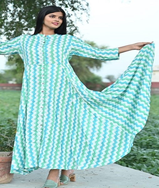 A Fabric cotton Long kurti