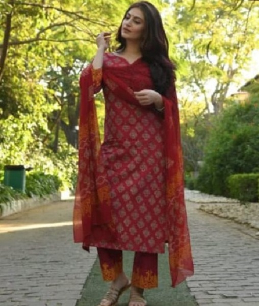 AAA+ BEAUTIFU  latest Beautiful cotton printed kurti with pant ,