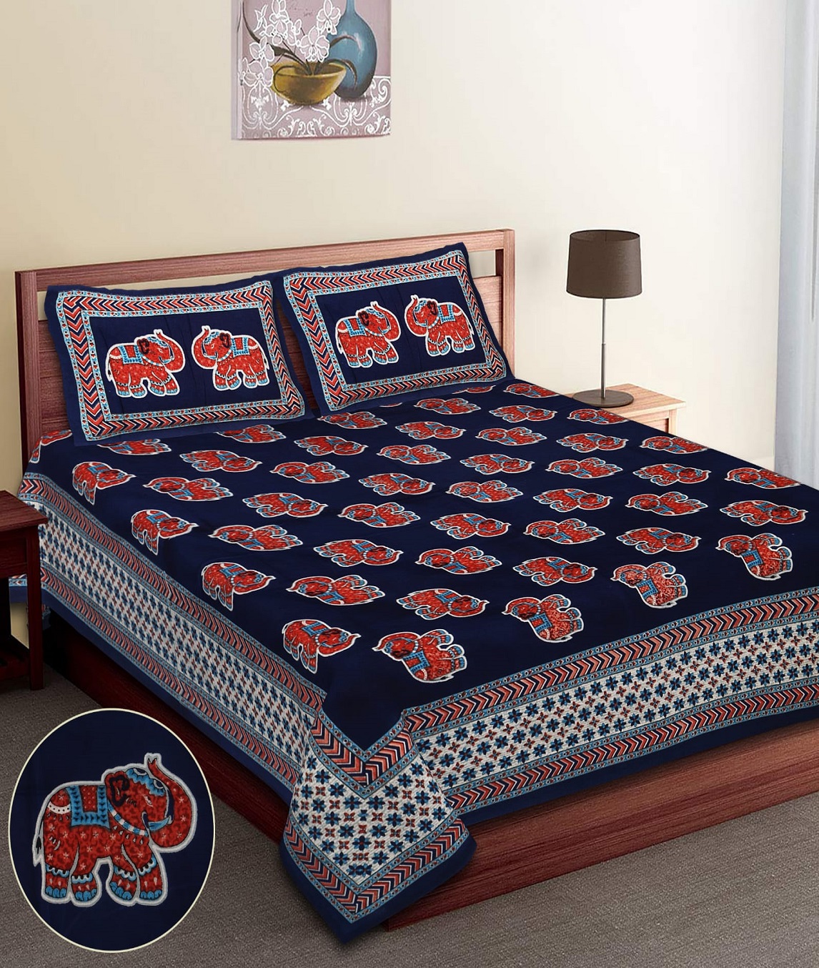 King size bedsheet with pillow covers